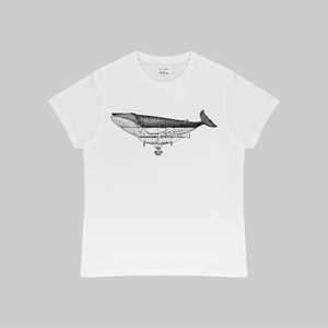 Idee regalo T-Shirt Otto d'Ambra x Feltrinelli - Balena Dirigibile / Connection - tg. S - bianca otto d'ambra x Feltrinelli