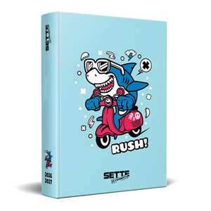 Cartoleria Diario 12 Mesi 7 in Condotta 2026/27 - 13x17,7 7. Azzurro Scuola Zoo