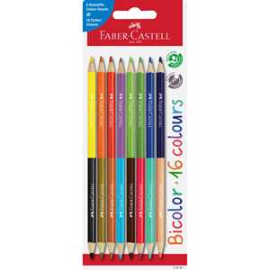 Cartoleria Blister da 8 matite Bicolor, bicolore Faber-Castell