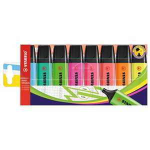 Cartoleria Evidenziatore - STABILO BOSS ORIGINAL - Astuccio da 8 - Colori assortiti Stabilo