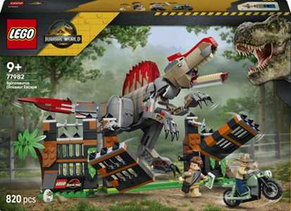 Giocattolo LEGO Jurassic World (77982). Fuga dal dinosauro Spinosauro LEGO