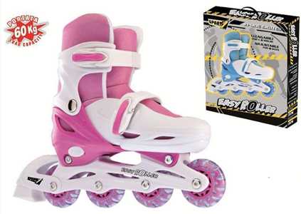 Giocattolo Pattini In Line Easy Roller 35 38 Regolabili Rosa Sport One