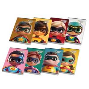 Cartoleria Quaderno Maxi Pigna Power Kids 42 fogli. Quadretti da 10 mm senza margine, 1ª elementare Pigna