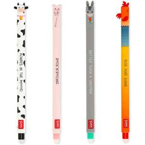 Cartoleria Set 4 penne gel cancellabili Legami - Farm Sweet Farm Legami