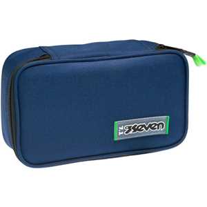 Cartoleria Astuccio rettangolare con zip Quick Case Seven Freethink Unisex - Blu 23,5 x 11 x 6 cm Seven