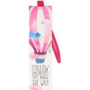 Idee regalo Segnalibro Legami Booklovers con elastico. Mongolfiera. Air Balloon Legami