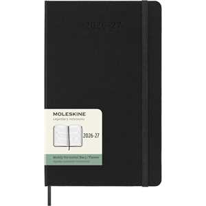 Cartoleria Agenda Moleskine 18 mesi settimanale orizzontale large nera rigida Moleskine