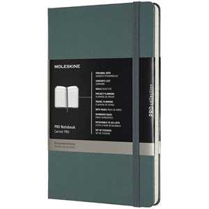 Cartoleria Taccuino Pro Moleskine large copertina rigida verde. Forest Green Moleskine