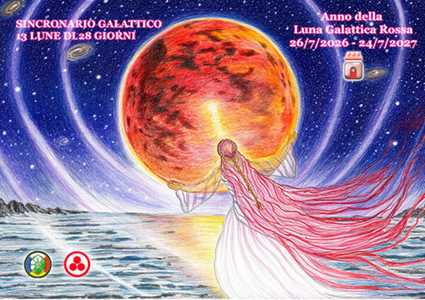 Libro Sincronario galattico 13 Lune di 28 Giorni. Anno della Luna Galattica Rossa Pan Italia