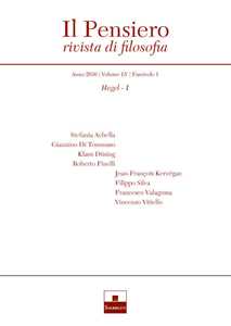 Libro Il pensiero. Rivista di filosofia (2016). Nuova ediz.. Vol. 55/1: Hegel